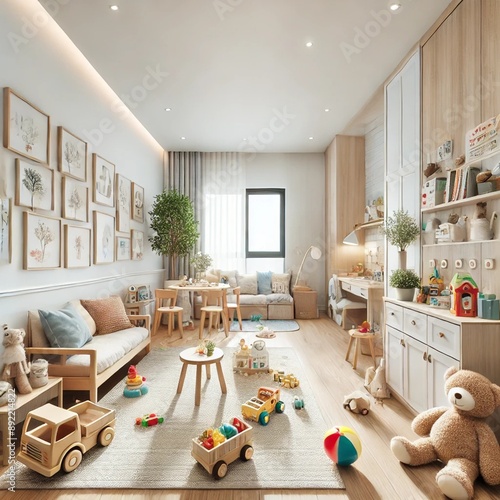 interior of an apartment building - children's room1
