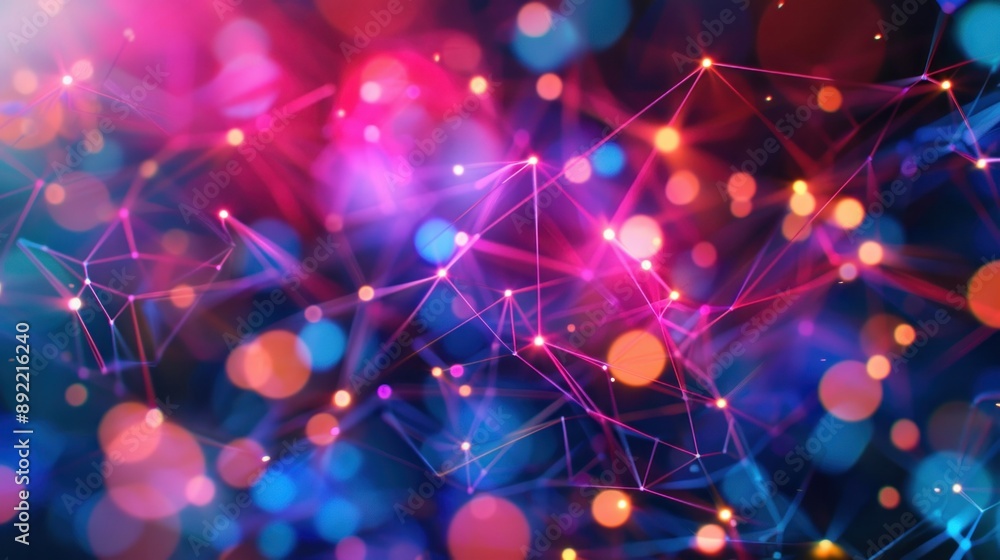 vibrant colors illustrate ai and machine learning vibrant colors illustrate ai and machine learning