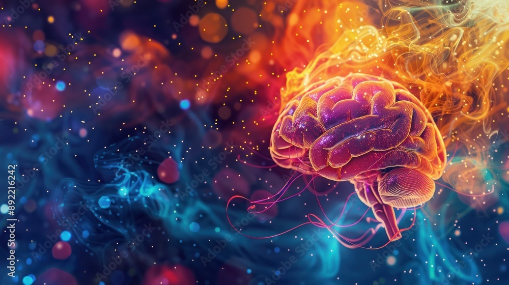 vibrant colors illustrate ai and machine learning vibrant colors illustrate ai and machine learning