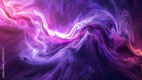 A digital art background with swirling purple and pink patterns, evoking a sense of energy and fluidity