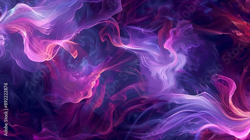 A digital art background with swirling purple and pink patterns, evoking a sense of energy and fluidity