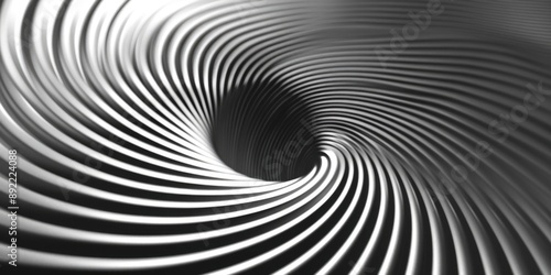 A classic spiral shape depicted in a black and white photo