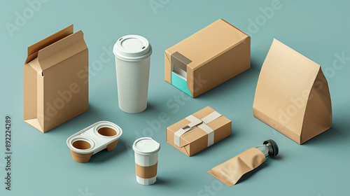 Packaging design for circular economy principles photo