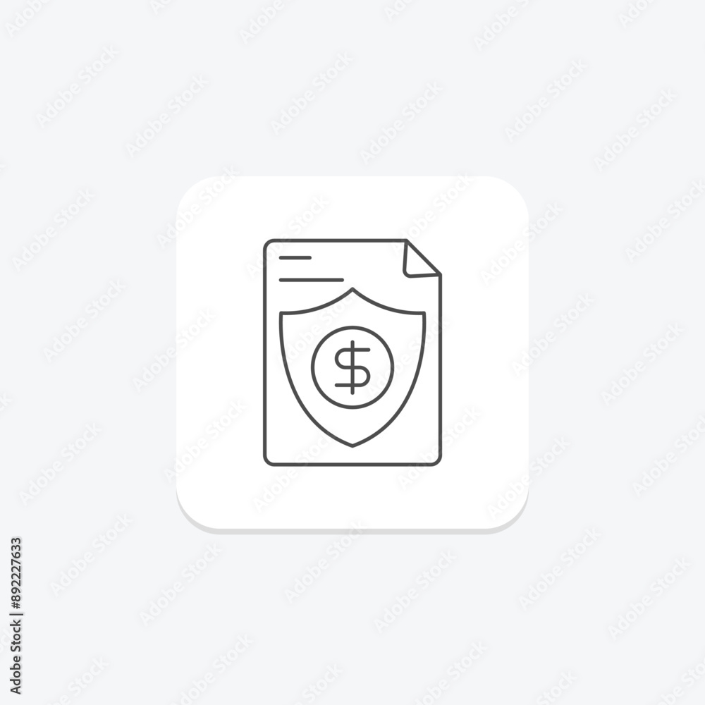 Trade Policy thinline icon , vector, pixel perfect, illustrator file Trade Policy thinline icon , vector, pixel perfect, illustrator file