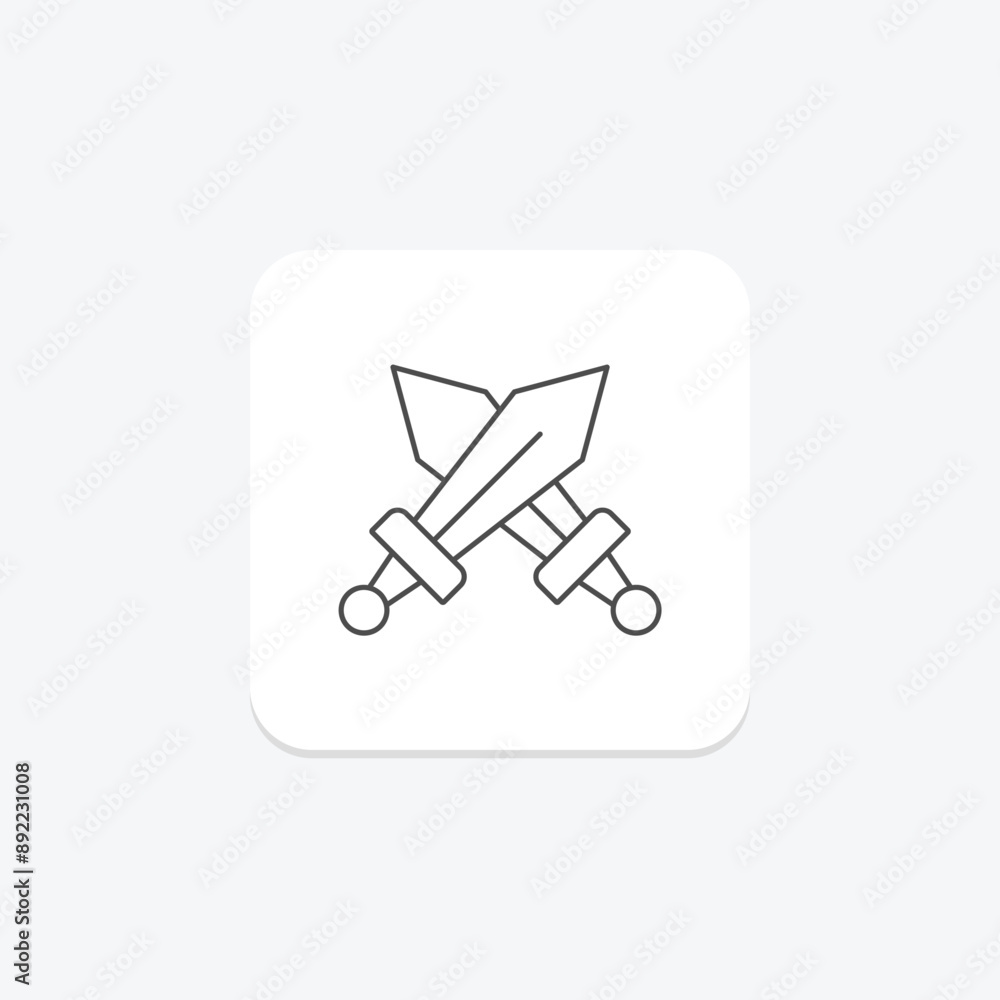 Battlefield thinline icon , vector, pixel perfect, illustrator file Battlefield thinline icon , vector, pixel perfect, illustrator file