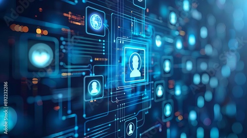 Digital recruitment strategy with online job postings, social media, and candidate profiles