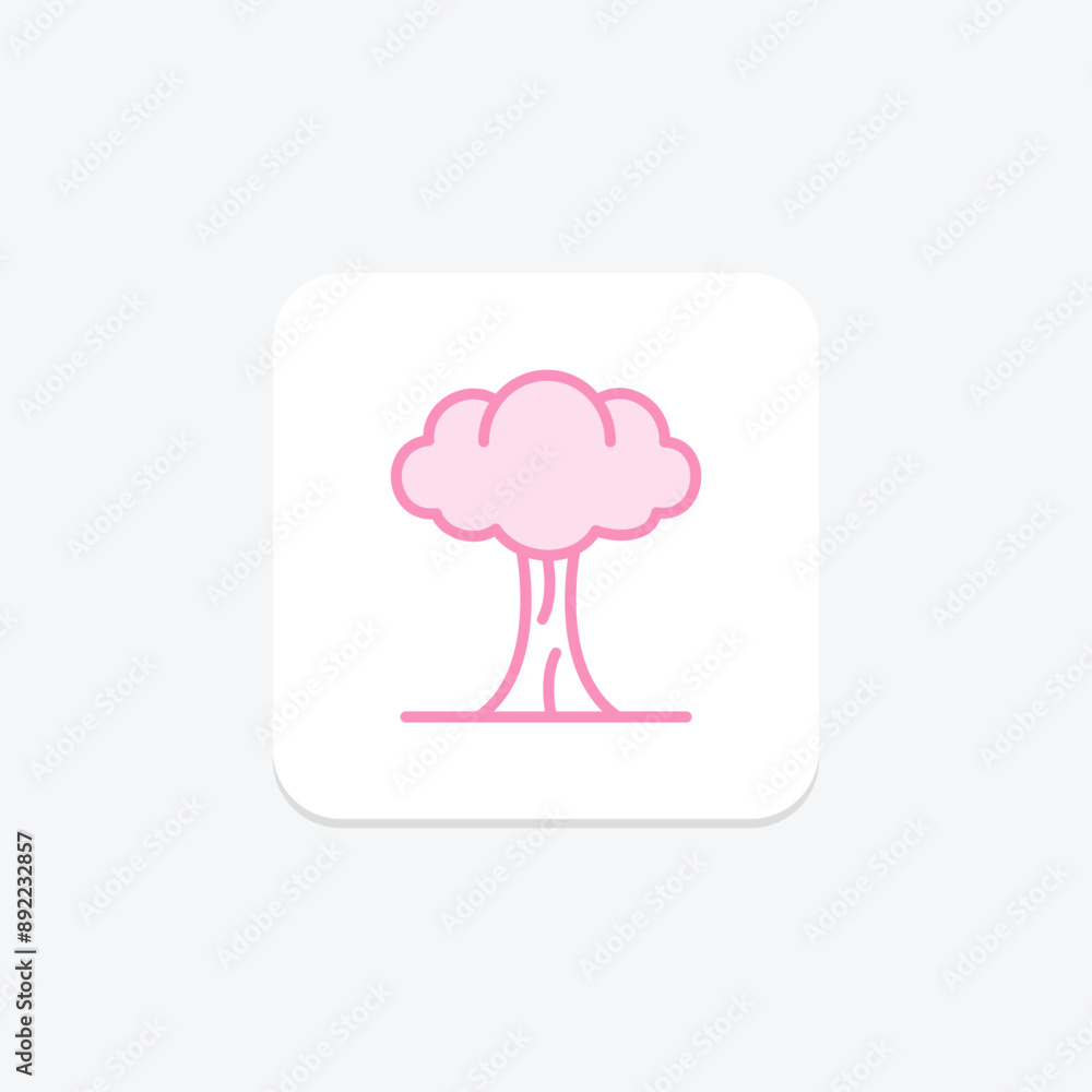 Nuclear War duotone line icon , vector, pixel perfect, illustrator file Nuclear War duotone line icon , vector, pixel perfect, illustrator file