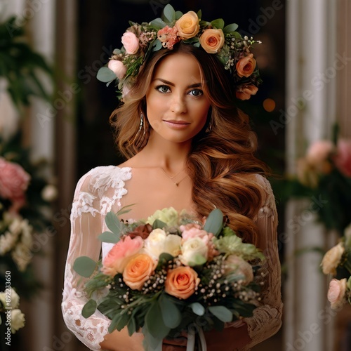  chloe a wedding florist who creates stunning floral arrangement photo