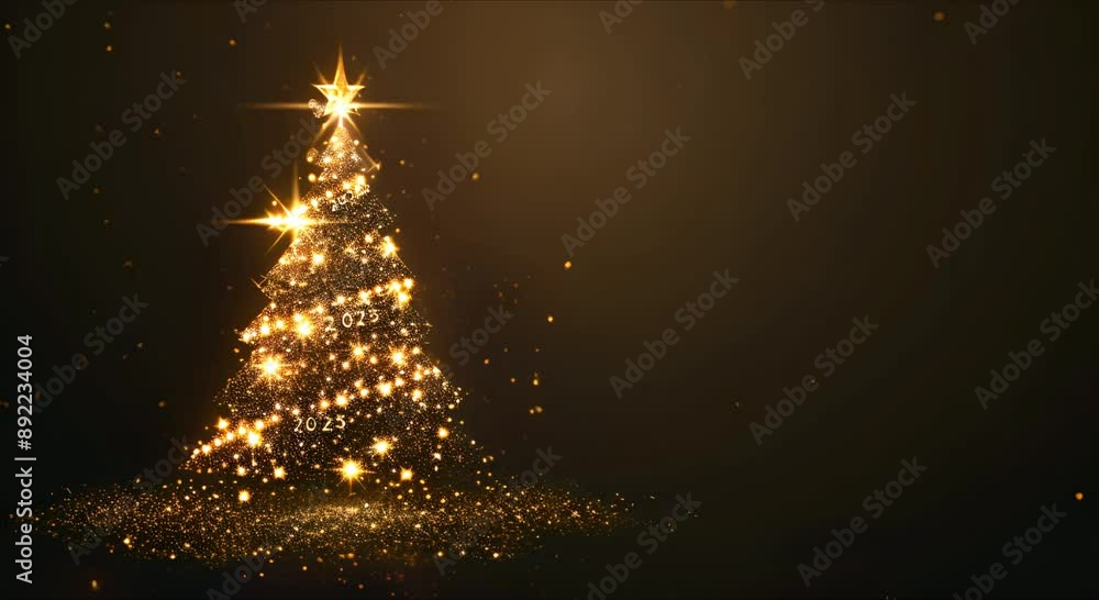 Animation of a glowing festive Christmas tree. The concept of the holiday and the background picture in 4k format Merry Christmas and New Year. Animation of a glowing festive Christmas tree. The concept of the holiday and the background picture in 4k format Merry Christmas and New Year.