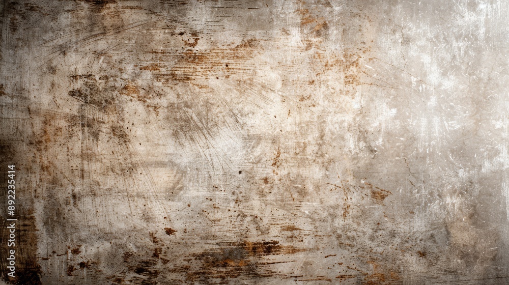 Obraz premium A textured abstract background with a distressed, vintage look in muted sepia tones, high-resolution photo, realistic photo, cinematography, hyper realistic