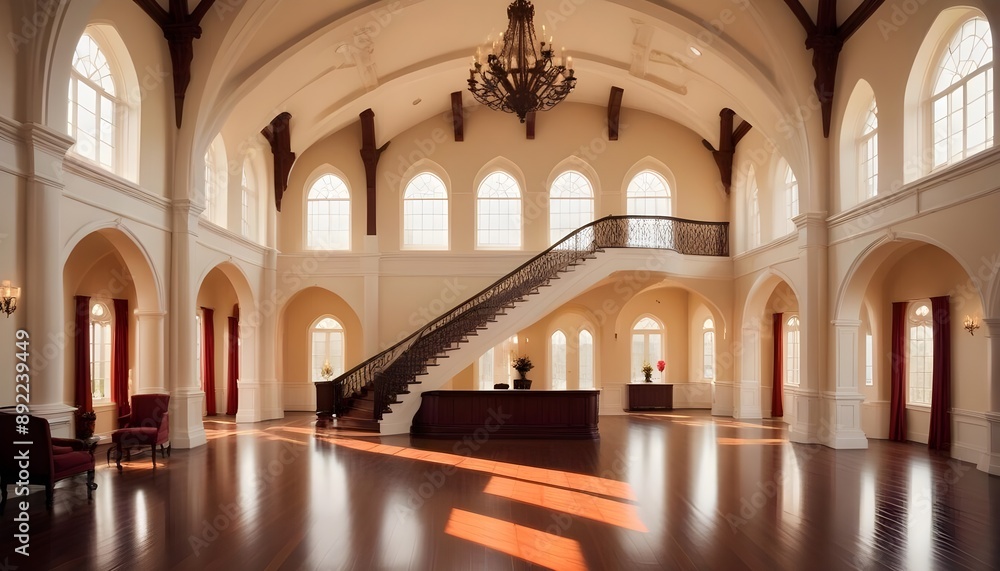 Fototapeta premium Photo interior modern design room 3d illustration