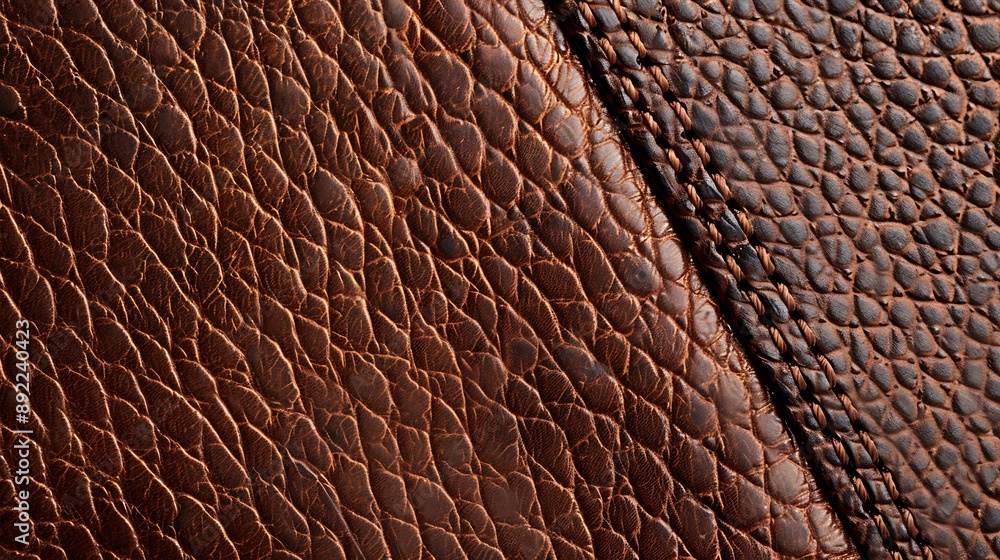 Close-Up of Luxurious Leather with Intricate Stitching and Textured Patterns for Fashion and Design Applications Close-Up of Luxurious Leather with Intricate Stitching and Textured Patterns for Fashion and Design Applications