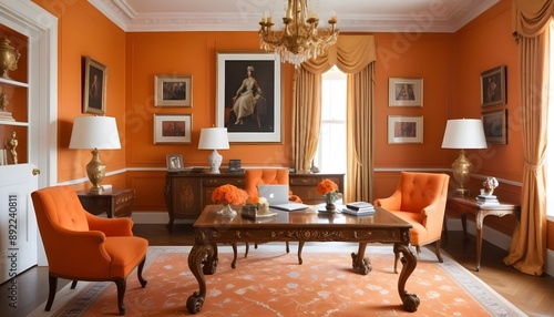 Photo interior modern design room 3d illustration