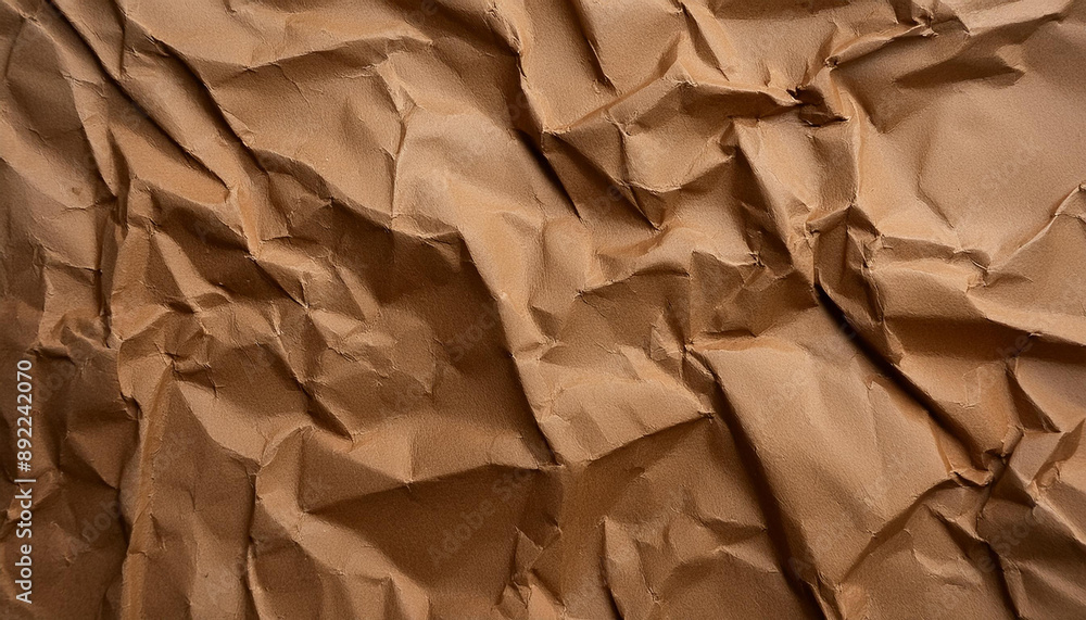 Embracing Imperfection: The Art of Crumpled and Creased Recycled Brown Paper Texture Embracing Imperfection: The Art of Crumpled and Creased Recycled Brown Paper Texture