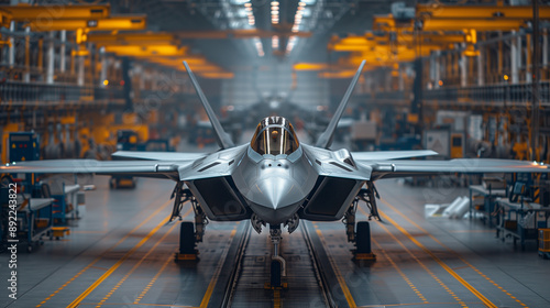 Production of 6th generation fighter jets in a manufacturing facility