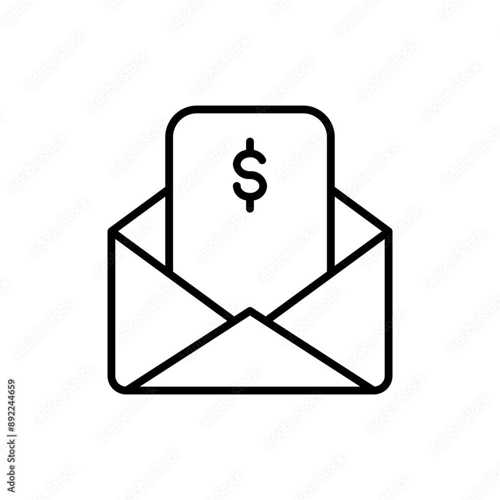 business mail line icon business mail line icon