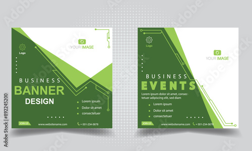 Banner social media, banner templates. Modern banner.