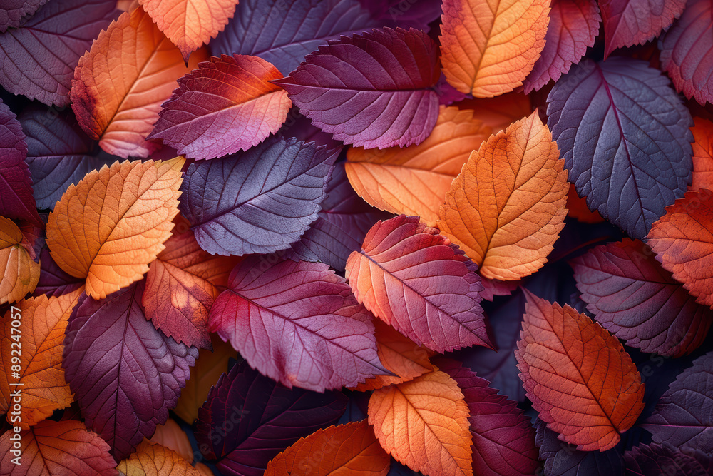 Autumn Leaves in Warm Shades. Autumn Leaves in Warm Shades.