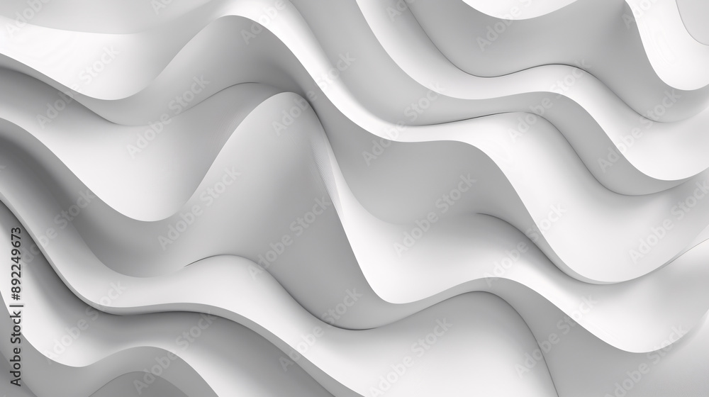 White gradient abstract curve pattern on gray background. White gradient abstract curve pattern on gray background.