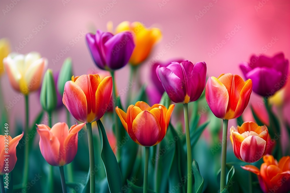 colorful tulips background colorful tulips background