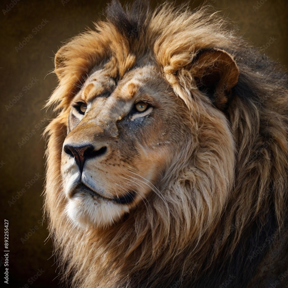 Wild Lion Majestic Big cat Wilderness feline face head Wild Lion Majestic Big cat Wilderness feline face head