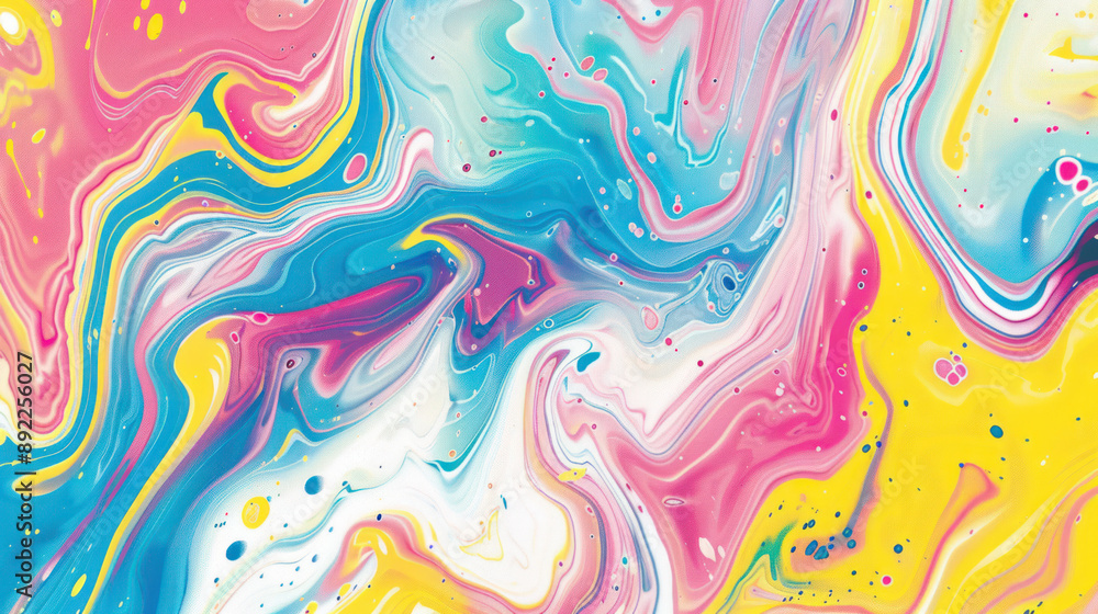 Abstract random color liquid marble background Abstract random color liquid marble background