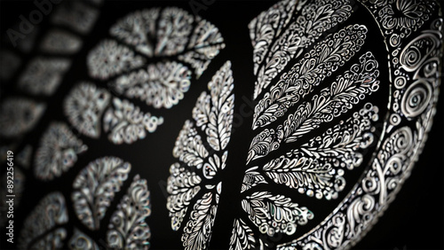 background with a black and white pattern