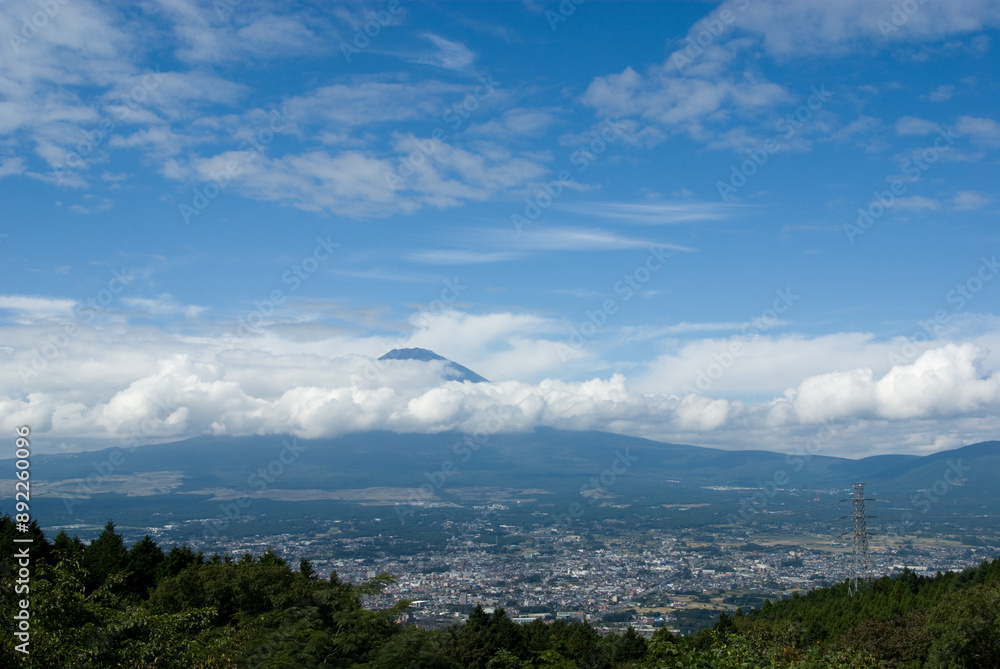富士山と雲 富士山と雲