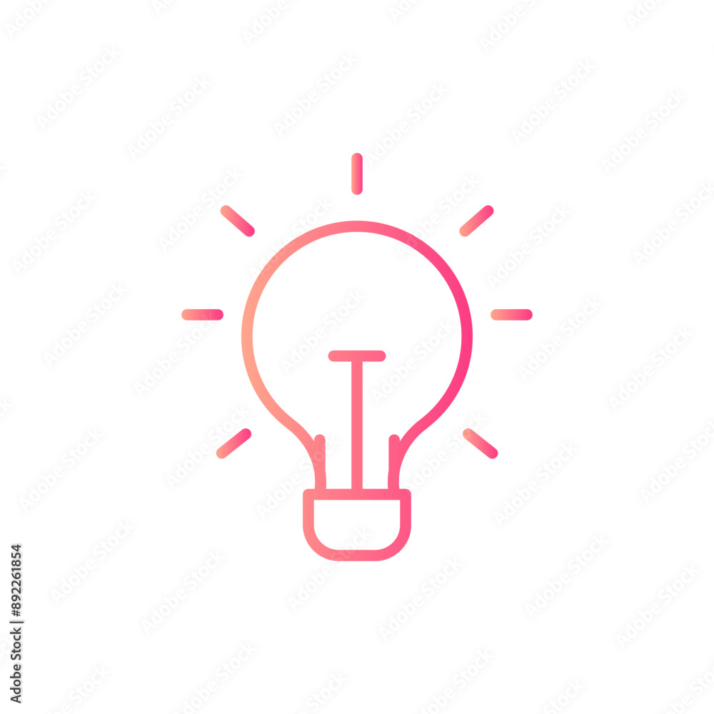 lamp gradient icon lamp gradient icon