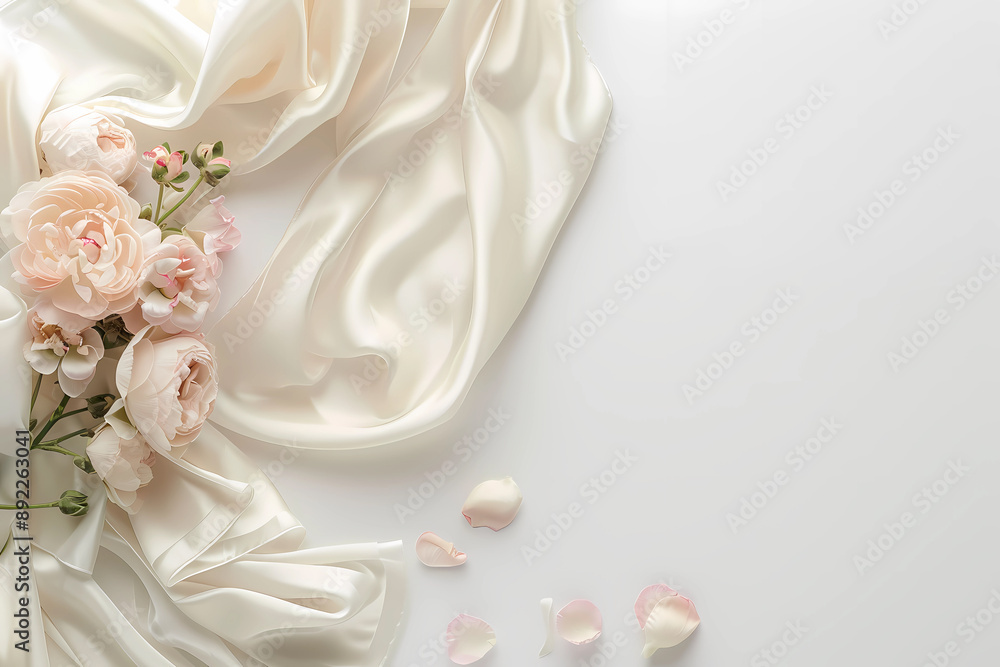 Fototapeta premium Wedding and betrothal card, generated ai