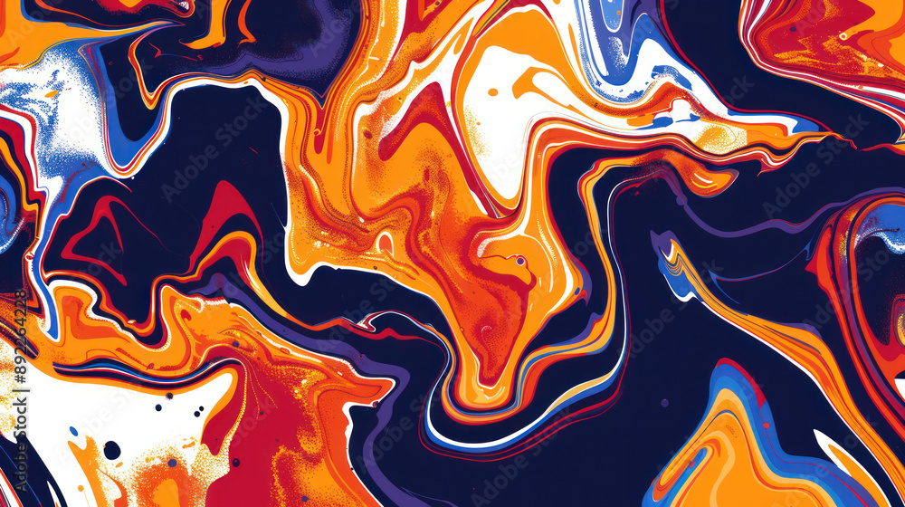 Abstract random color liquid marble background Abstract random color liquid marble background