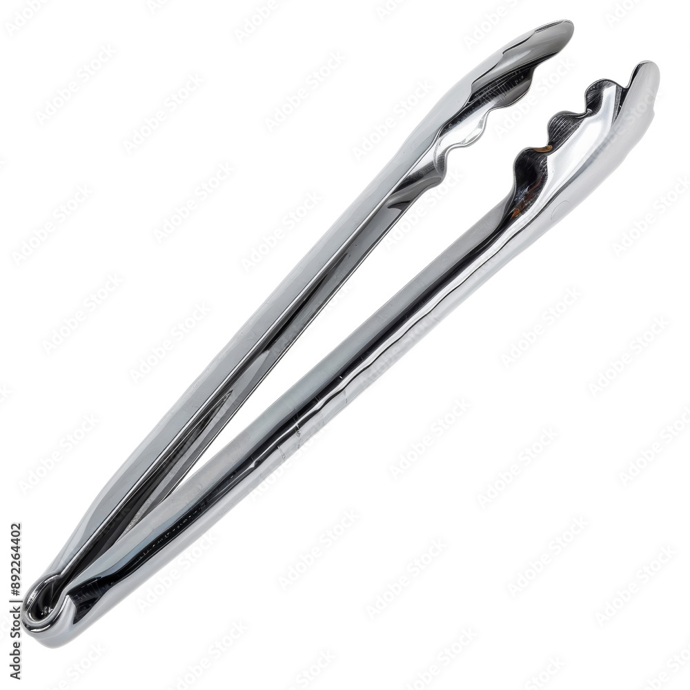 Stainless Steel Tongs for Cooking and Serving Isolated Without Background Stainless Steel Tongs for Cooking and Serving Isolated Without Background