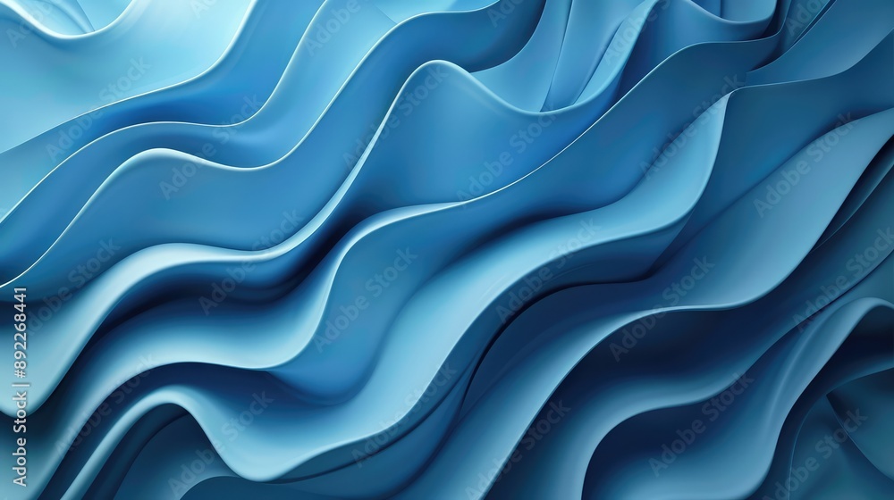 Abstract 3d material Wavy shapes, background Abstract 3d material Wavy shapes, background