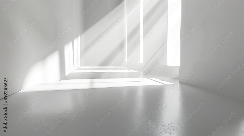 Modern abstract white interior 3D background Modern abstract white interior 3D background