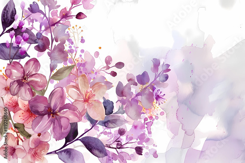 spring flower Card design Illustration, generated ai