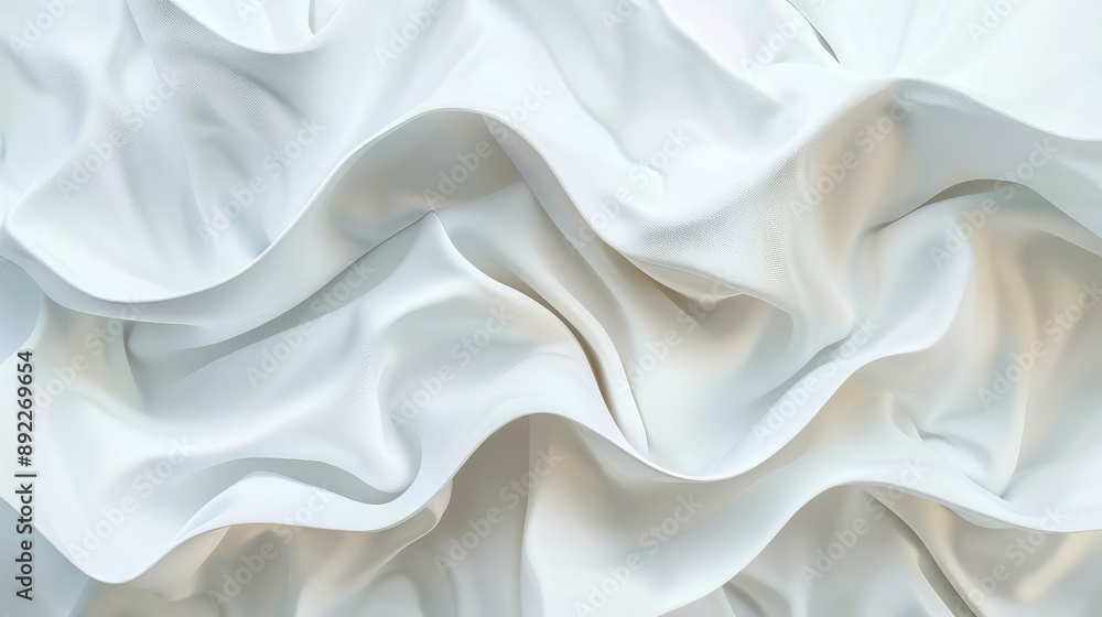 Fototapeta premium 3D abstract white background