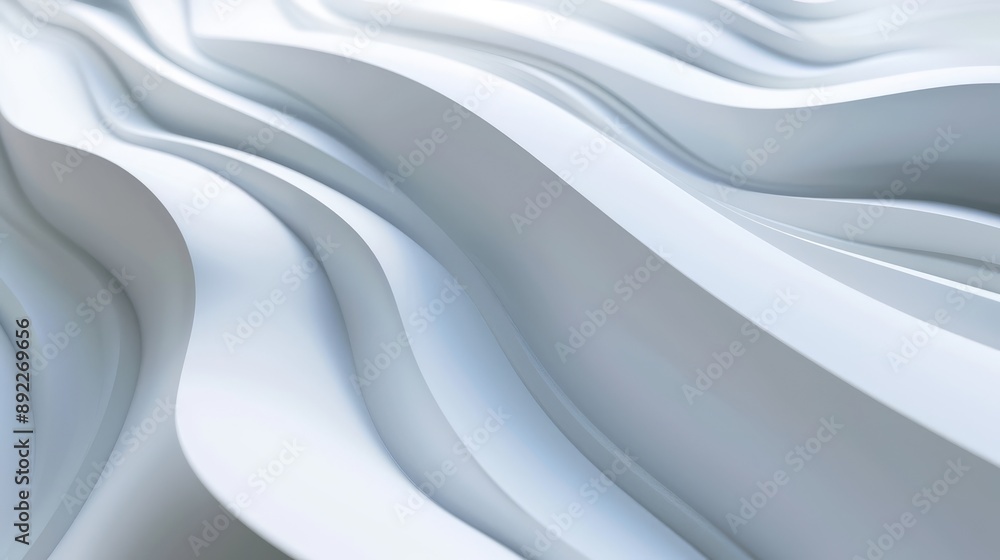 Obraz premium 3D abstract white background