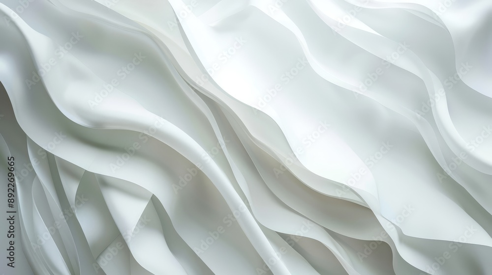 Fototapeta premium 3D abstract white background