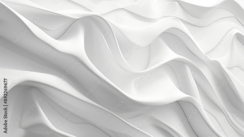 Obraz premium 3D abstract white background