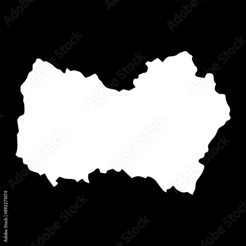 OHiggins region map, administrative division of Chile.