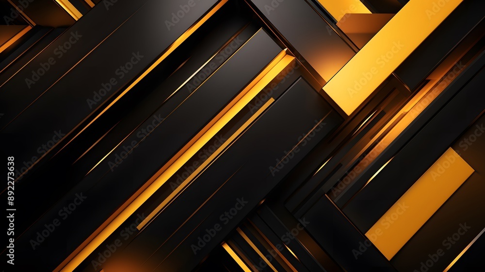 3d rendering of yellow and black abstract geometric background. Scene for advertising, technology, showcase, banner, game, sport, cosmetic, business, metaverse. Sci-Fi Illustration. Product display 3d rendering of yellow and black abstract geometric background. Scene for advertising, technology, showcase, banner, game, sport, cosmetic, business, metaverse. Sci-Fi Illustration. Product display