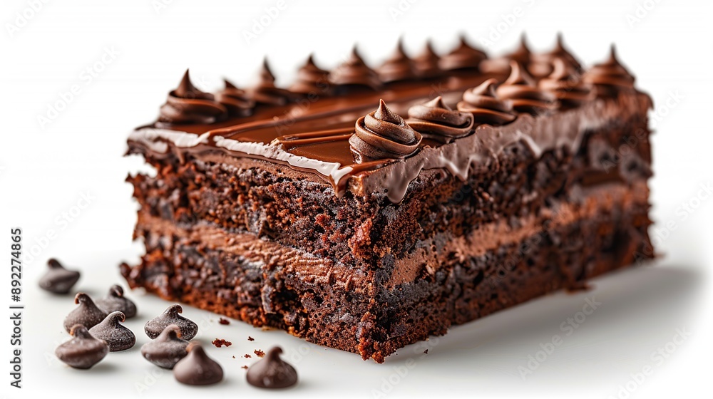 Delicious Chocolate Cake with Chocolate Chips Delicious Chocolate Cake with Chocolate Chips
