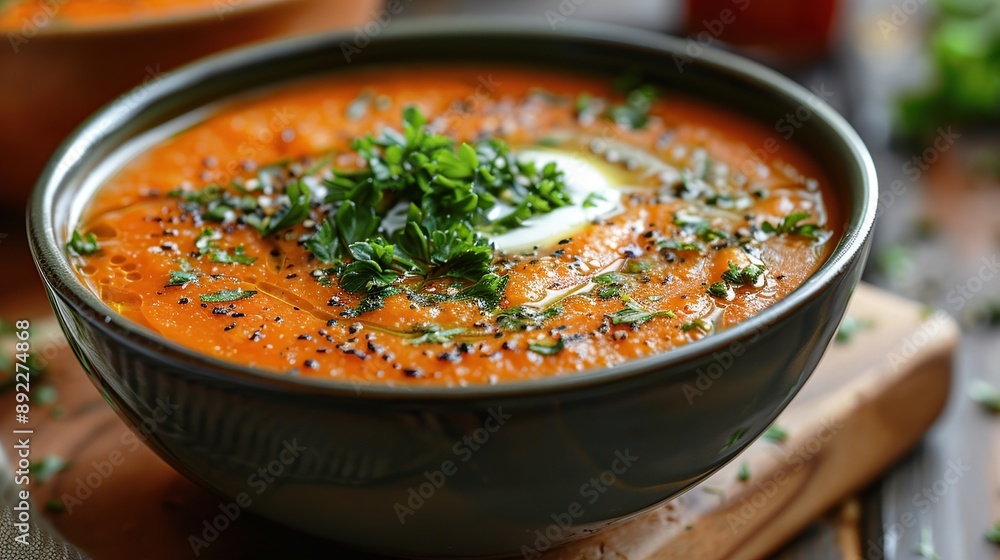 Creamy Pumpkin Soup with Parsley Creamy Pumpkin Soup with Parsley