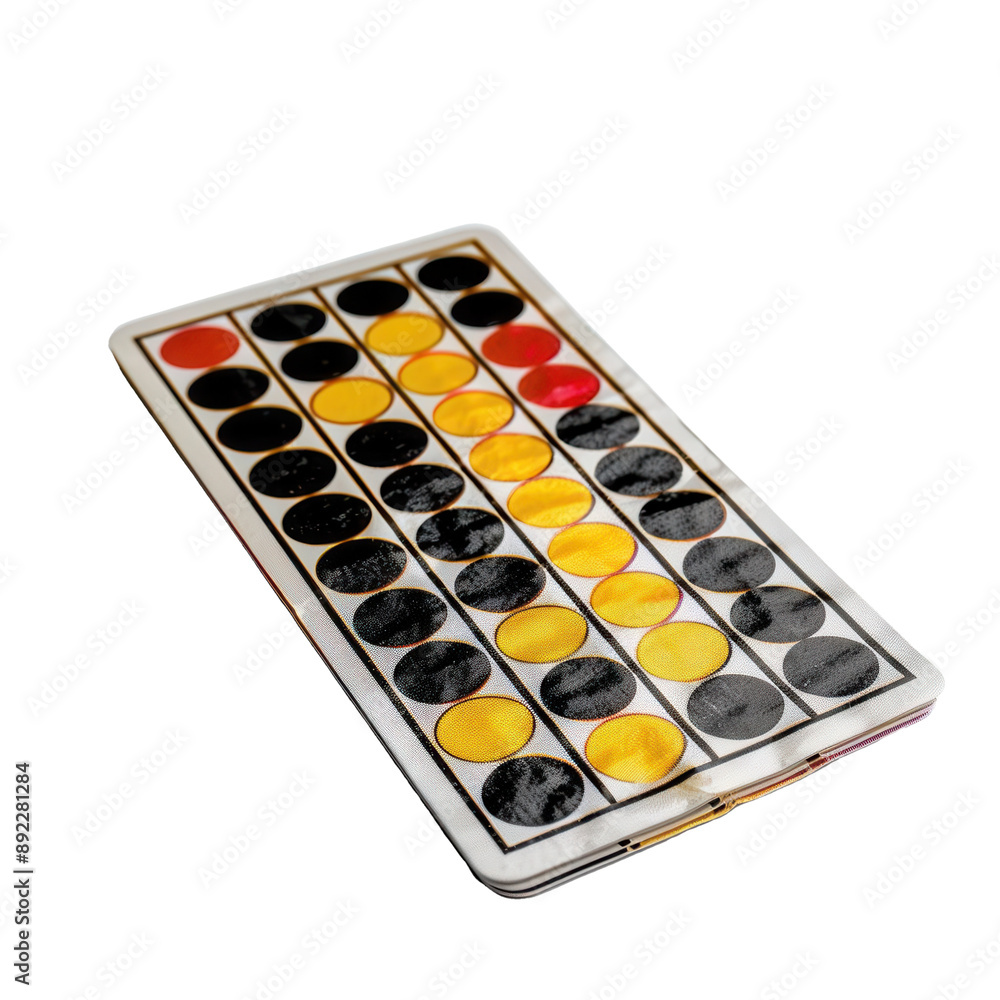 A bingo card on transparent background A bingo card on transparent background