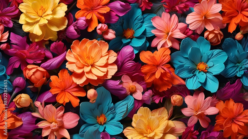 a background of vibrant flowers a background of vibrant flowers