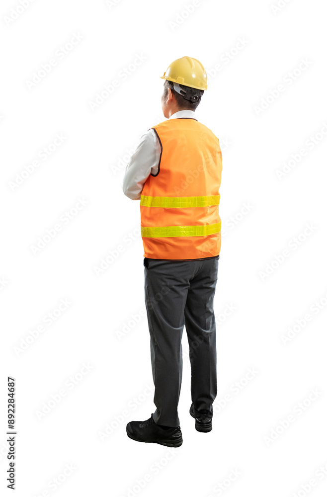 Asian engineer or technician full length isolated Asian engineer or technician full length isolated