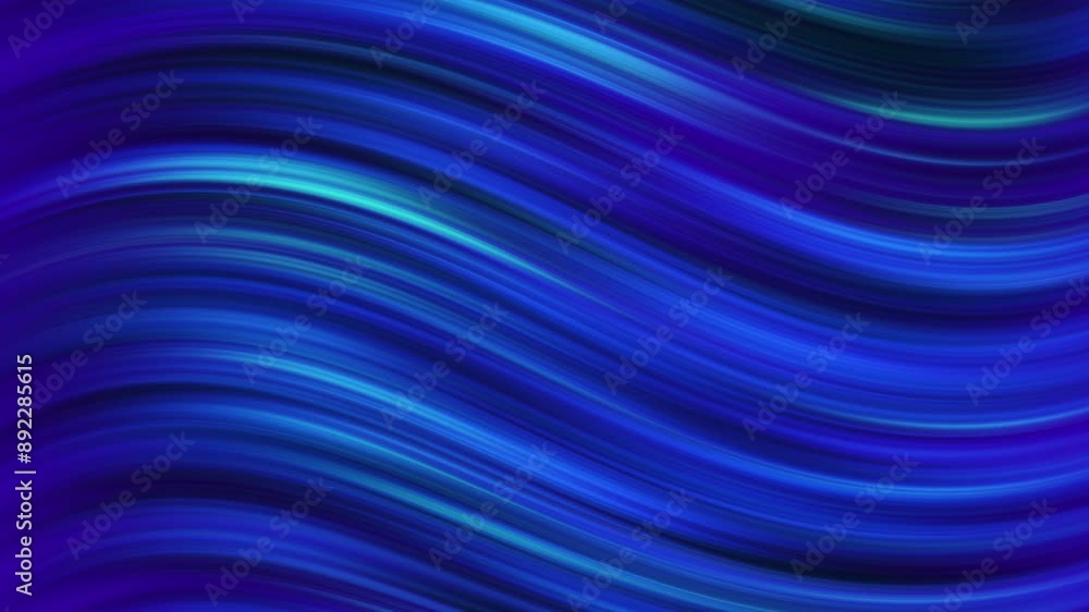 Dynamic Flow of Blue and Green Waves in a Fluid Motion Background Dynamic Flow of Blue and Green Waves in a Fluid Motion Background