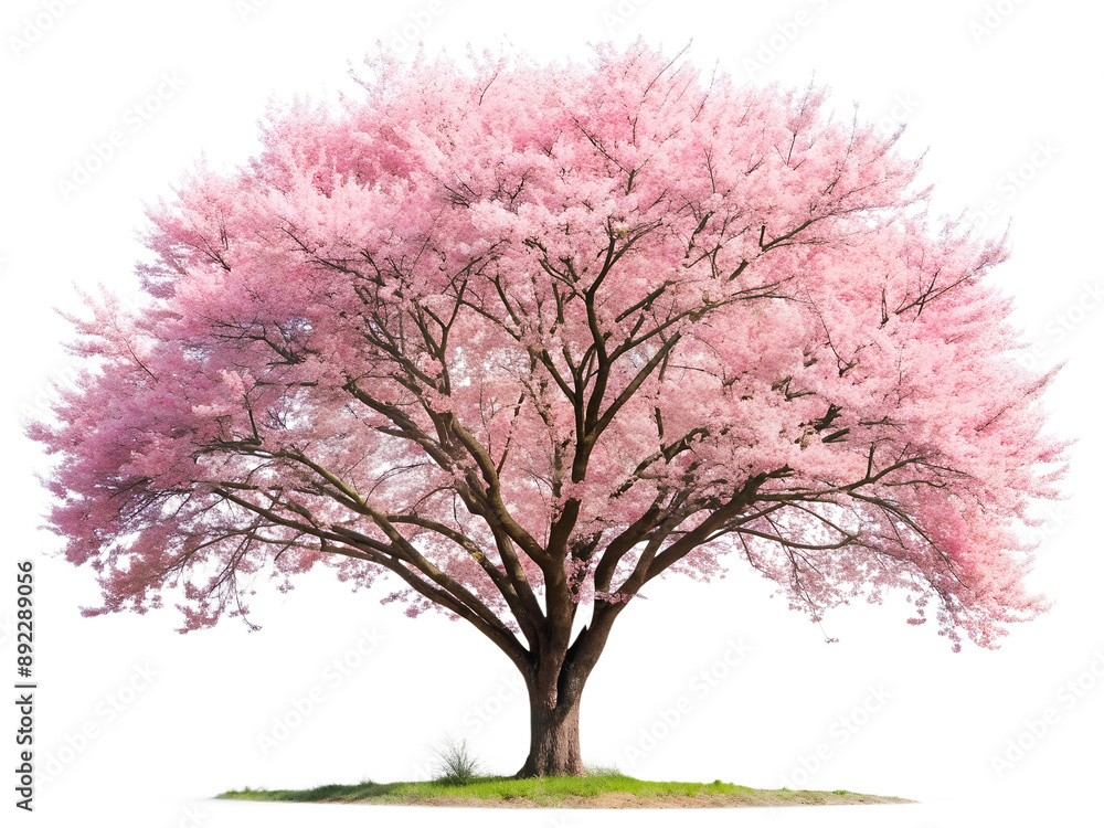 The image features a pink cherry blossom tree. It is a 3D rendering. The image features a pink cherry blossom tree. It is a 3D rendering.
