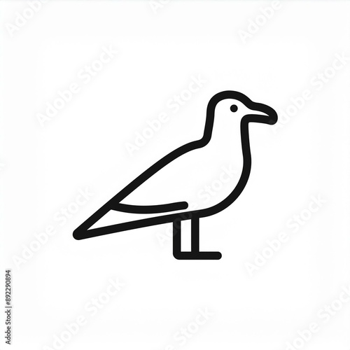 seagull bird icon photo