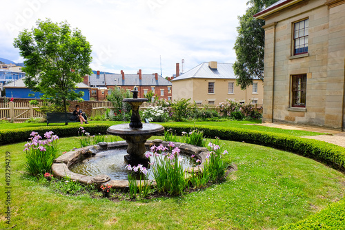 Salamanca and Battery point houses and parks, Hobart, Australia  photo